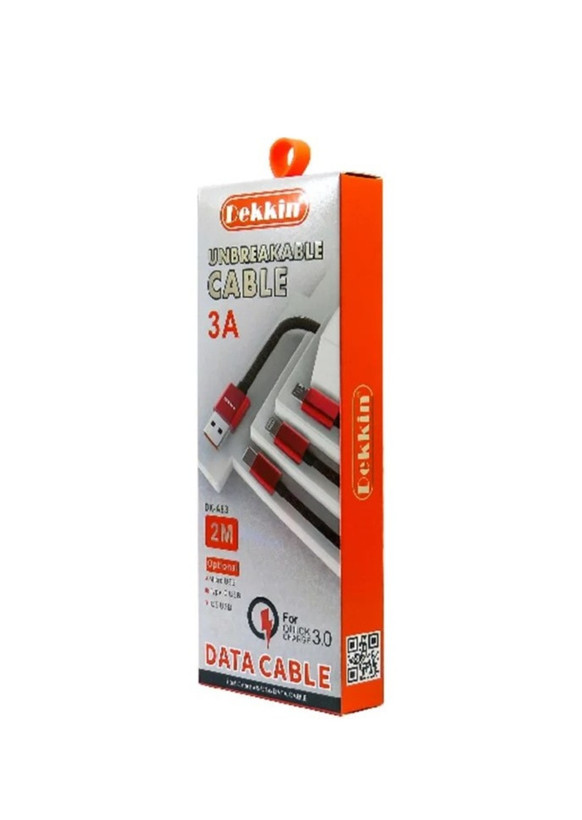 کابل شارژ میکرو دکین (dekkin) فست شارژ و انتقال دیتا