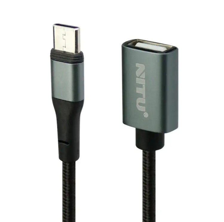 تبدیل OTG Type_c مدل کابلی برند Nitu CN18