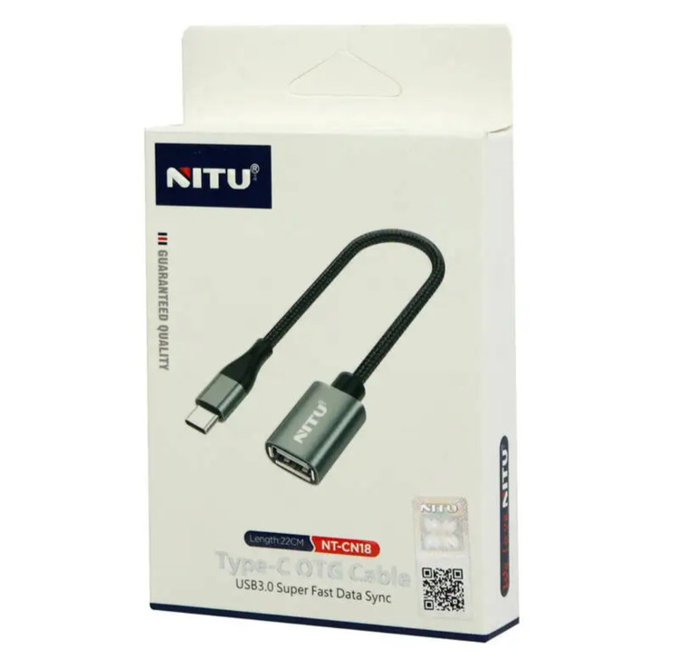 تبدیل OTG Type_c مدل کابلی برند Nitu CN18