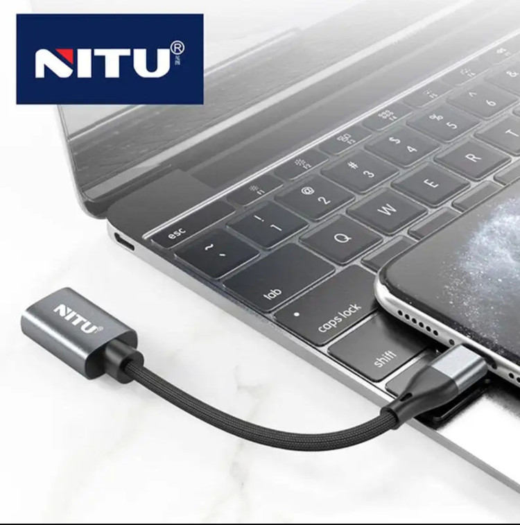 تبدیل OTG Type_c مدل کابلی برند Nitu CN18