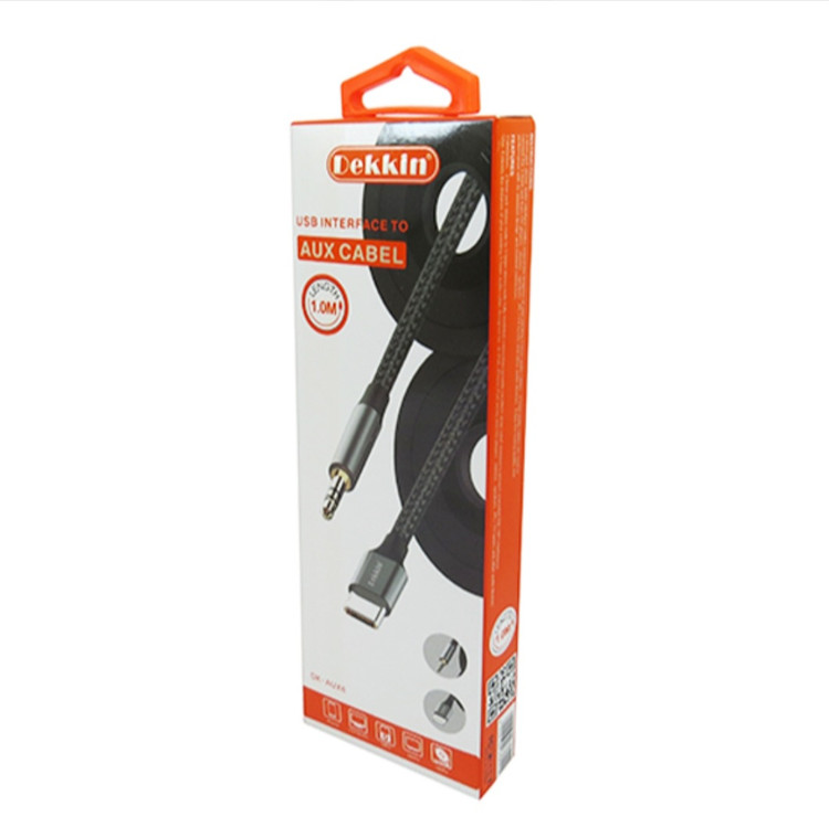 کابل aux Type_C برند دکین مدل Dekkin DK_AUX6 طول ۱ متر