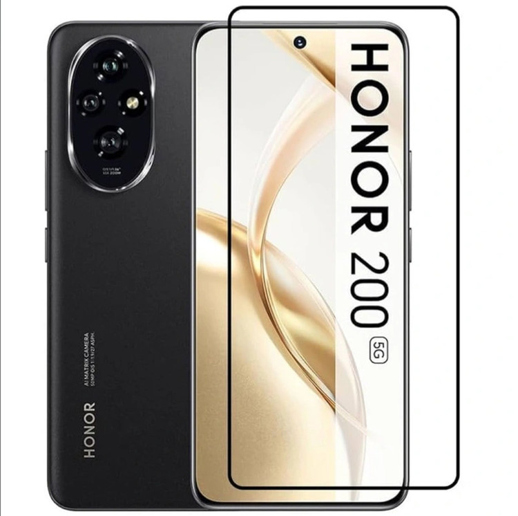 گلس فول چسب Honor200 شیشه ای تمام صفحه