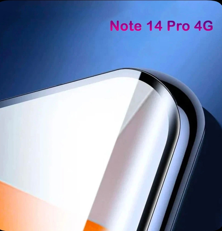 گلس شیشه ای تمام چسب Note14pro 4G